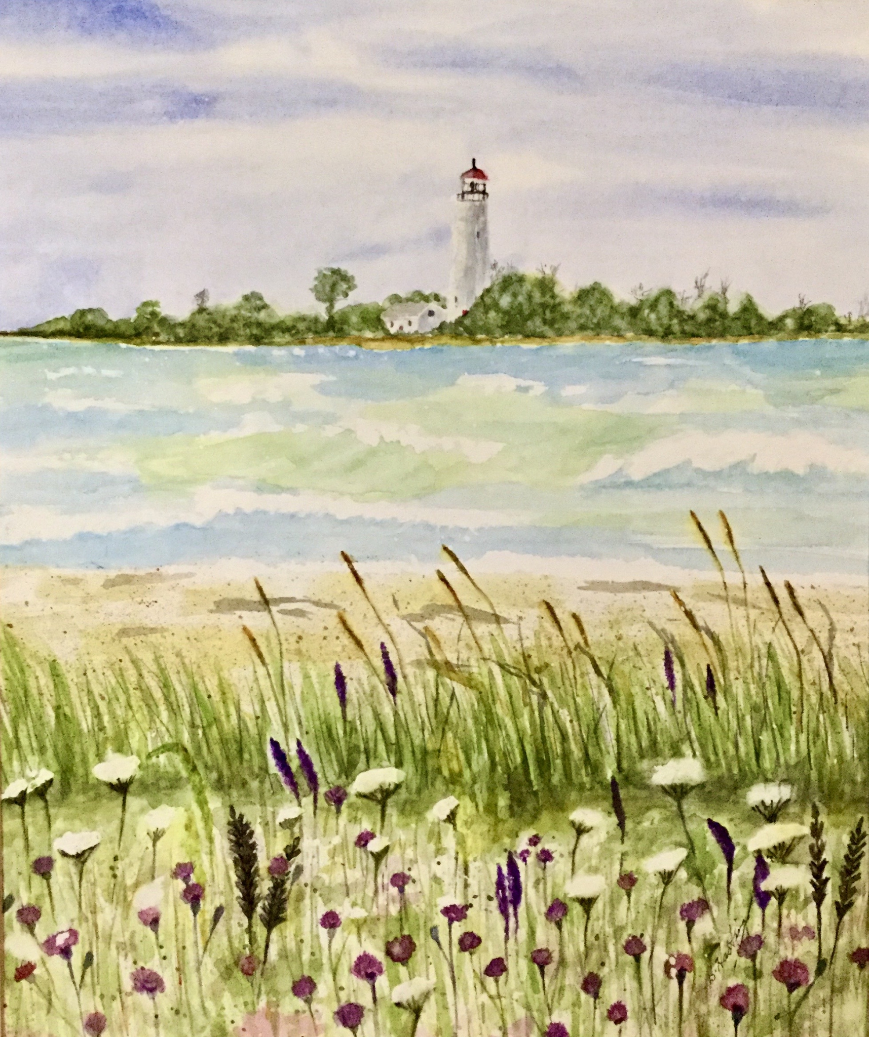 BLUSTERY BEACH by Bonnie Hastings