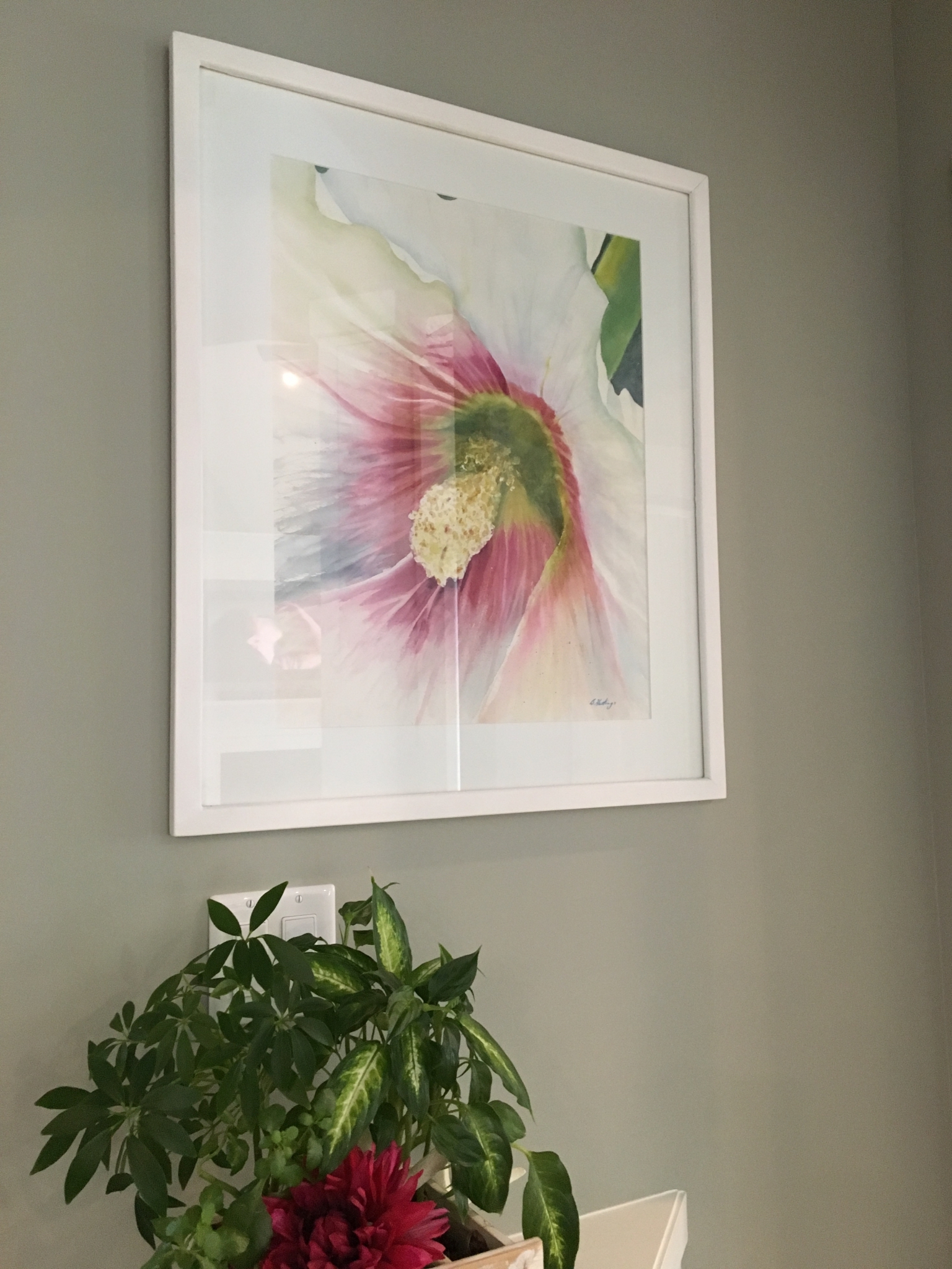 HEAVENLY HOLLYHOCK by Bonnie Hastings