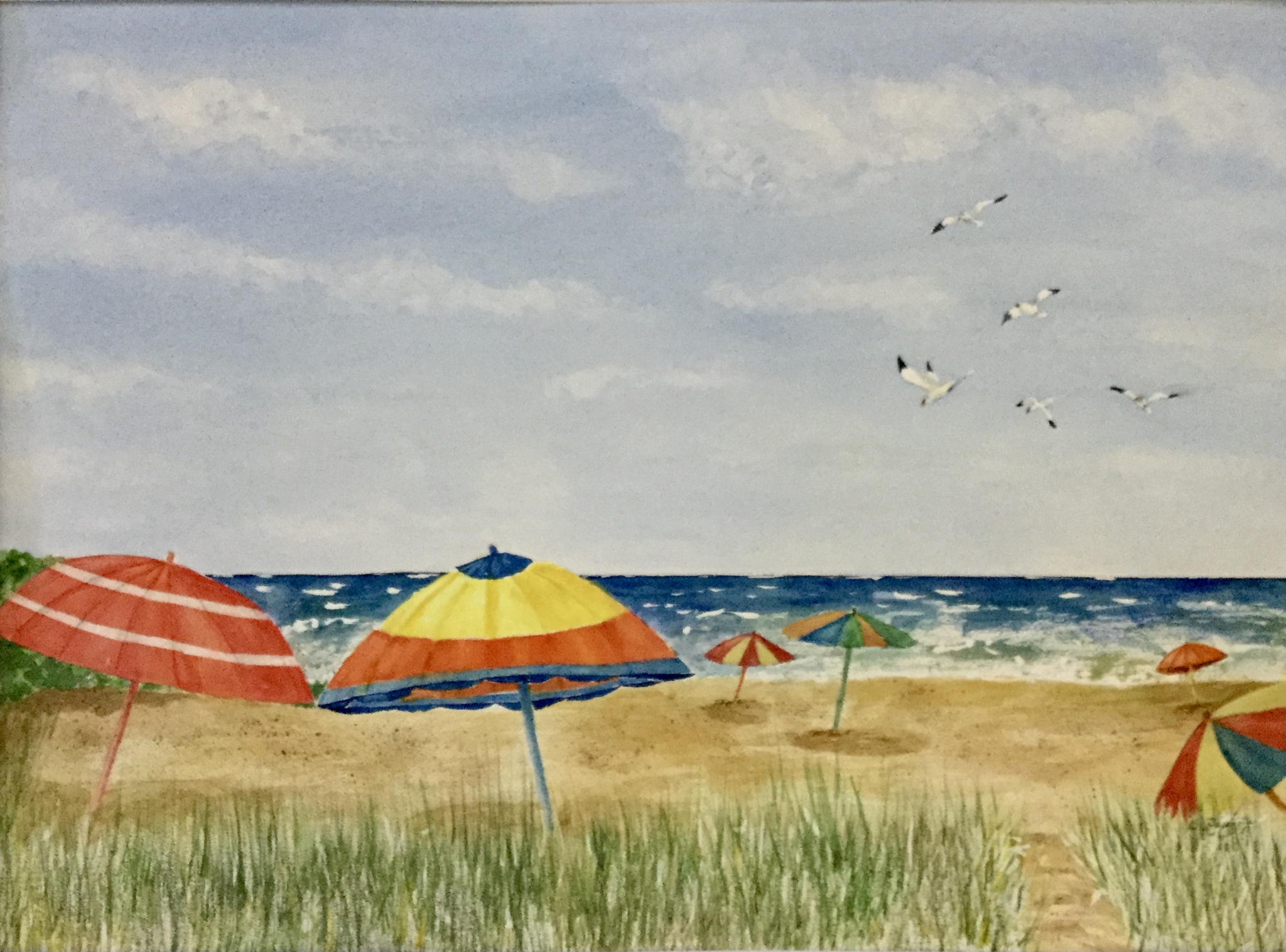 UMBRELLA BEACH by Bonnie Hastings
