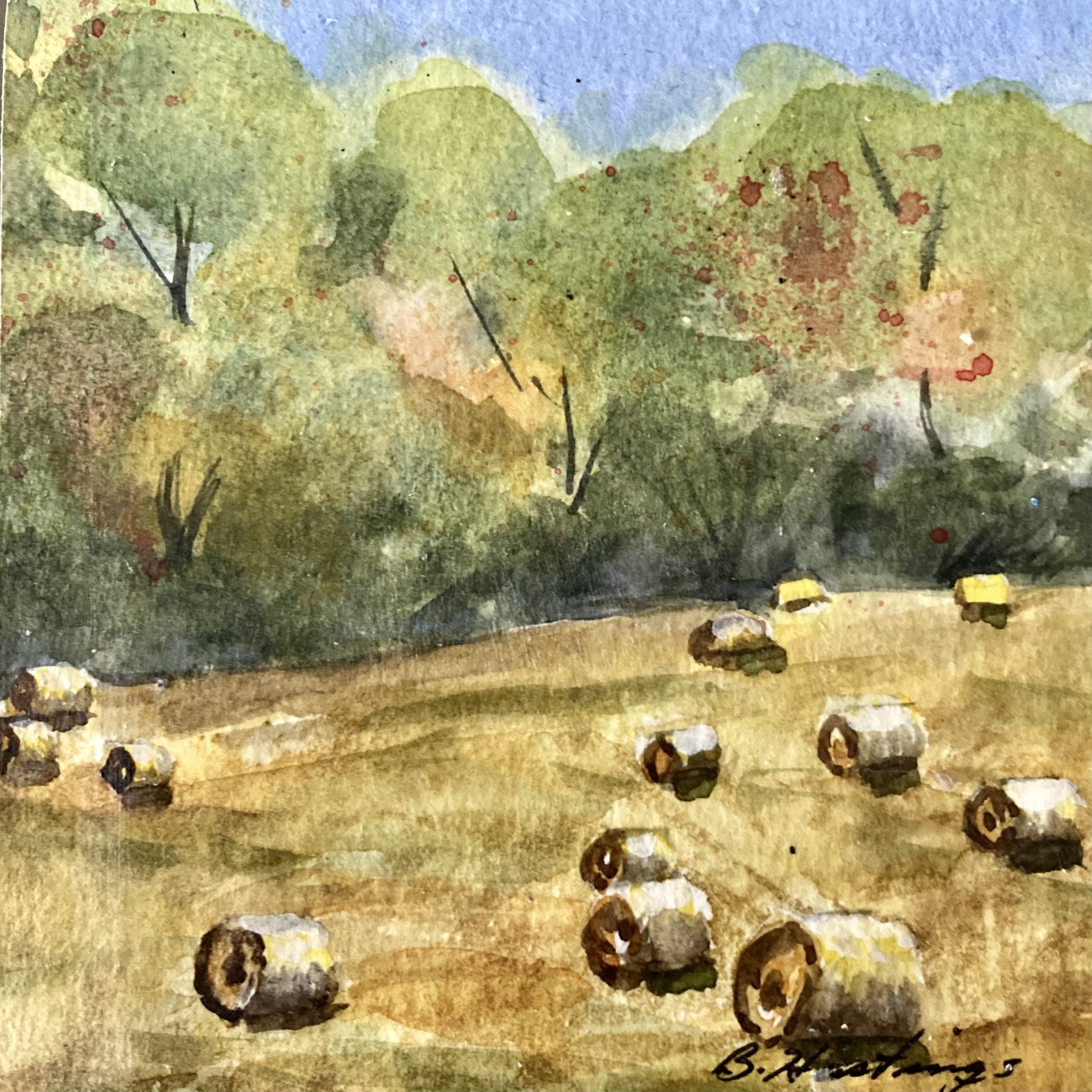 Fall Field by Bonnie Hastings