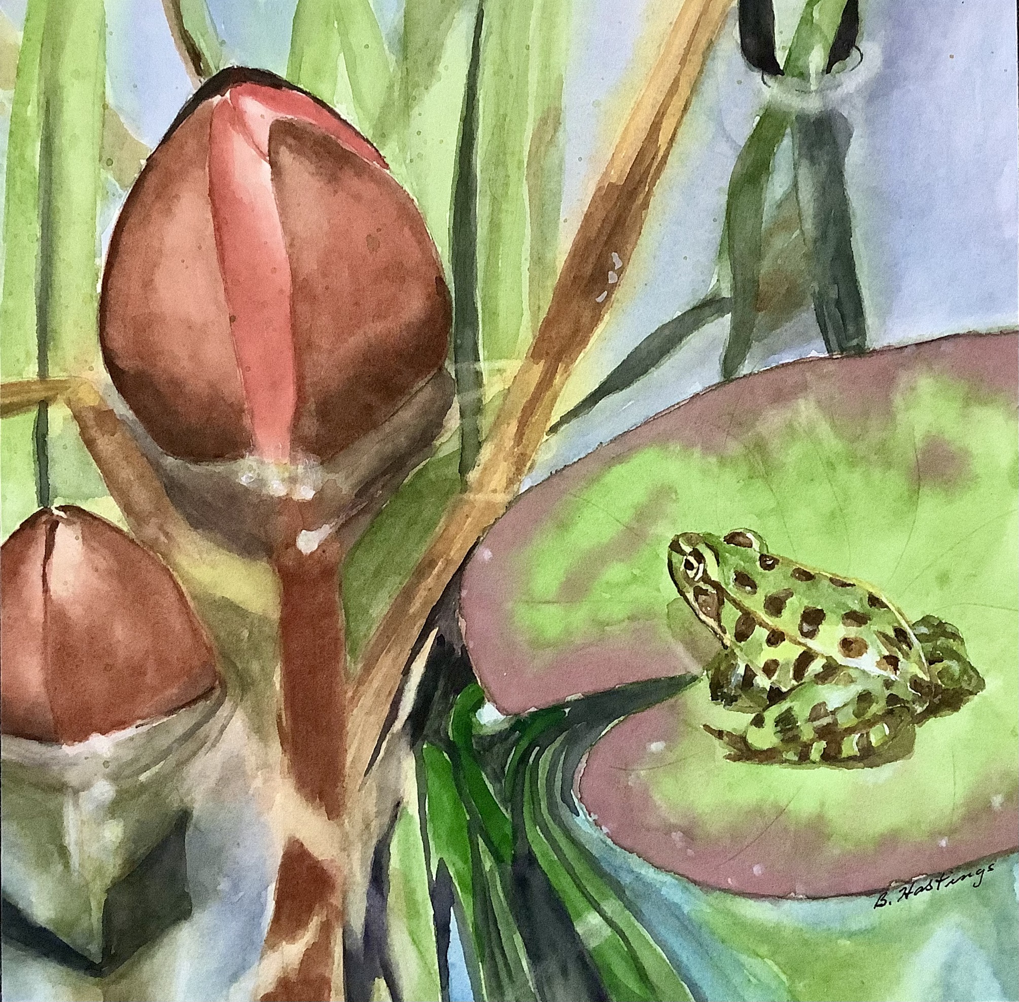 Pond Sitter by Bonnie Hastings