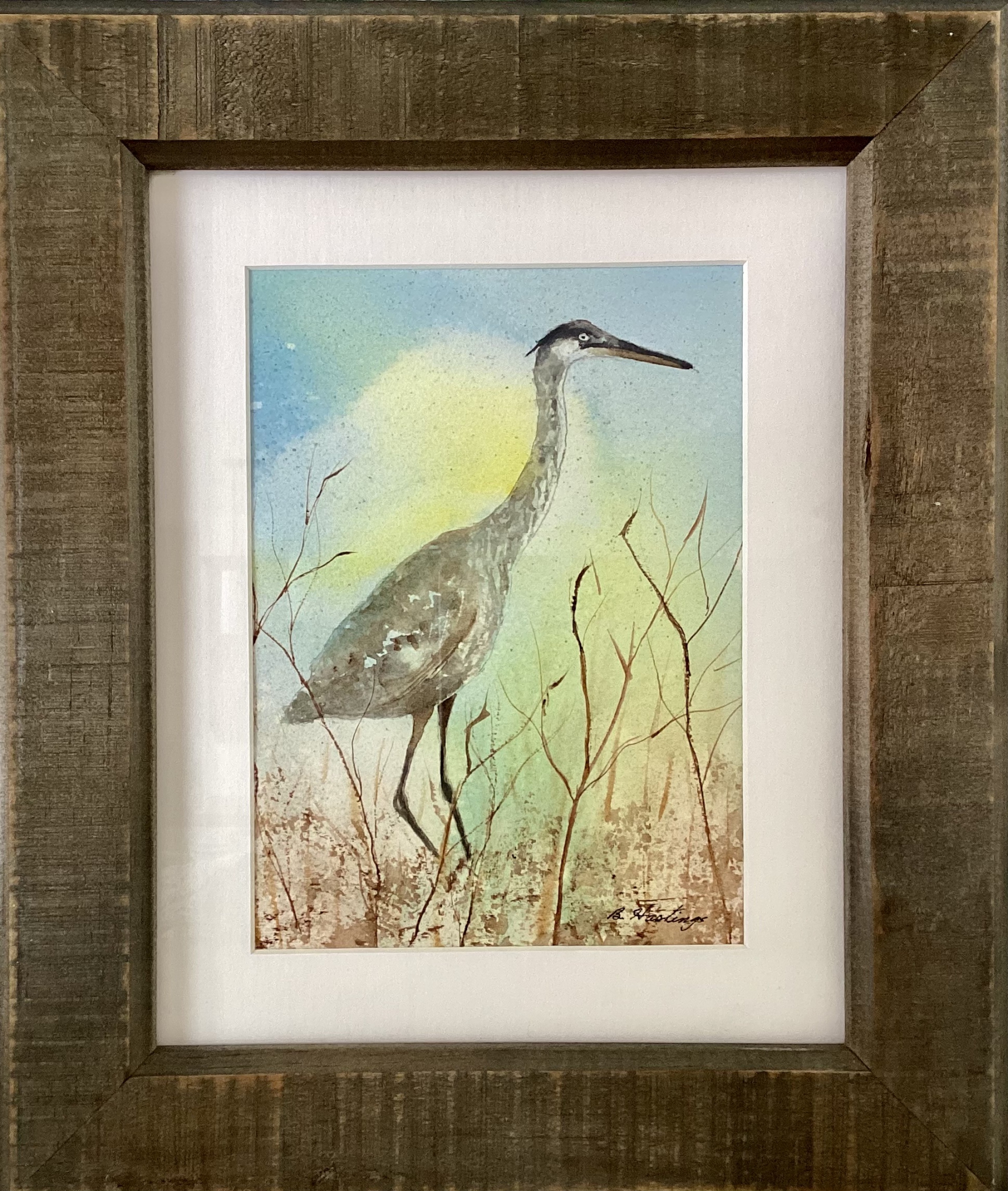 Blue Heron by Bonnie Hastings