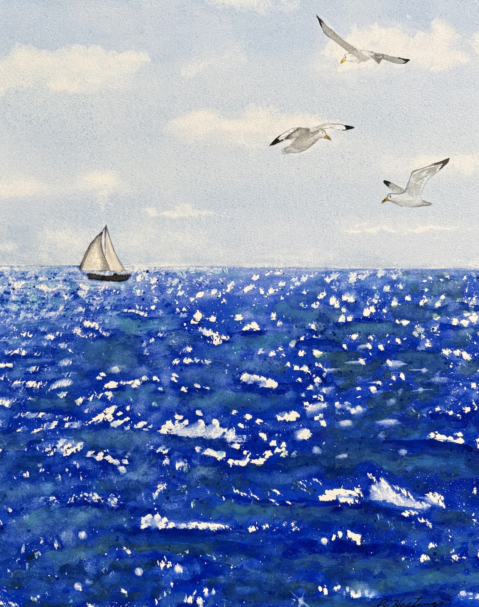 Sailing by Bonnie Hastings